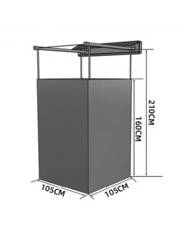 Braguscamp Changing Awning 4x4 Camper Shower Awning Portable