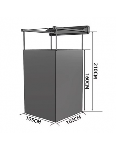 BRAGUSCAMP Umkleidezelt 4x4 Camper – Portable Privacy Tent