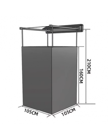 BRAGUSCAMP Umkleidezelt 4x4 Camper – Portable Privacy Tent