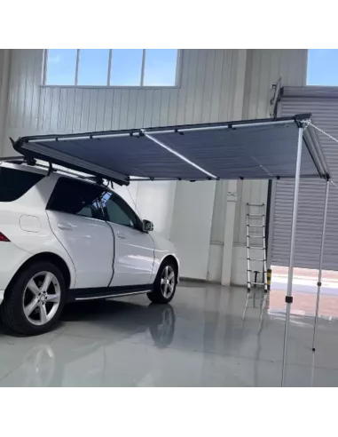 Braguscamp Awning 4x4 Camper 2x2.5m Dark Gray with LED Light