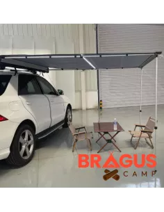 Toldo BRAGUSCAMP 4x4 Camper con Luz LED Incluida | 2x2,5 m Caqui