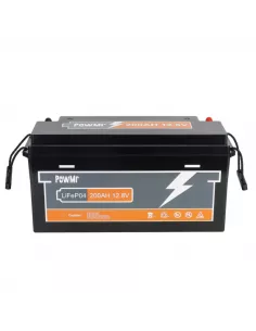 Batteria Solare LiFePO4 12,8V 200Ah con BMS Avanzato PowMr