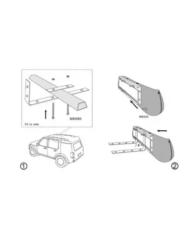 Markiza BRAGUSCAMP 4x4 Camper 2,5x3m 4x4 z LED – Ochrona UV