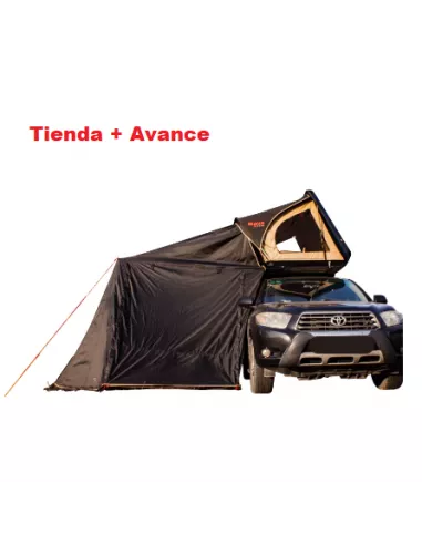 Tenda e Avanço Teto BRAGUSCAMP WILD PRO + Avanço Pack 4x4