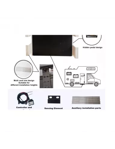 Marchepied Électrique Vanlook Aluminium 550mm alu camping