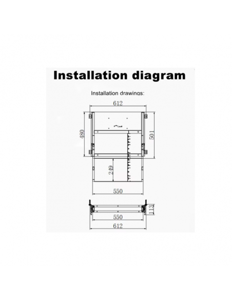 Escalón Eléctrico Vanlook Aluminio 550mm para Autocaravana y Camper