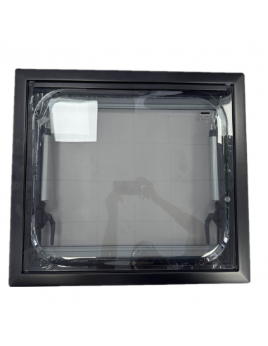 Janela Basculante Vanlook 900x350mm com Persiana e Rede Mosquiteira