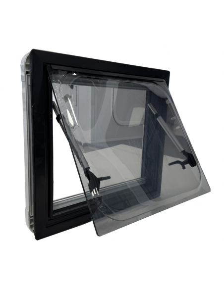 Ventana Abatible Vanlook 900x350mm con Oscurecedor y Mosquitera