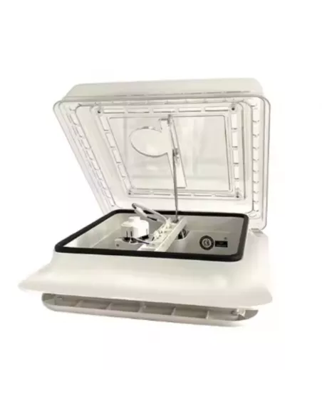 Claraboia Camper 280x280mm com ventilador para camper e RV