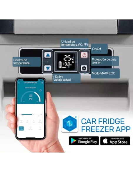 Frigo Congélateur Camping-car 55L Glacière-congélateur