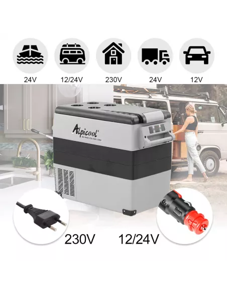 Camper Kühl-Gefrierschrank 55L Viel Platz & Top-Leistung