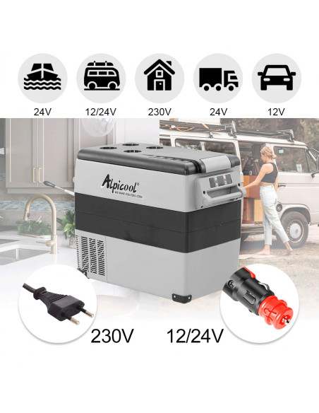 Lodówka Zamrażarka Camper 55L zamrażarka do kampera