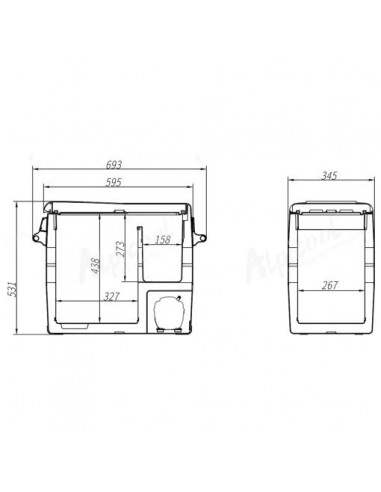 Lodówka Zamrażarka Camper 55L zamrażarka do kampera