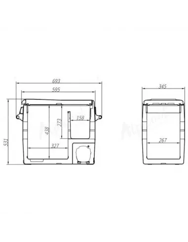 Nevera Congelador Camper 55L - Alpicool CF55