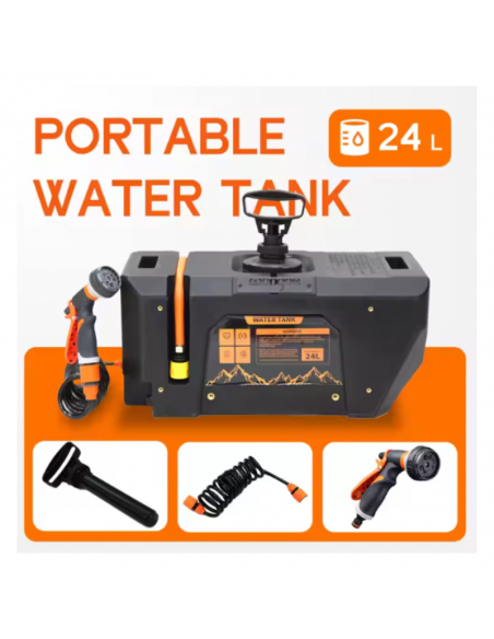 Tanque Água Duche 24L Camper Ducha Portátil Manual