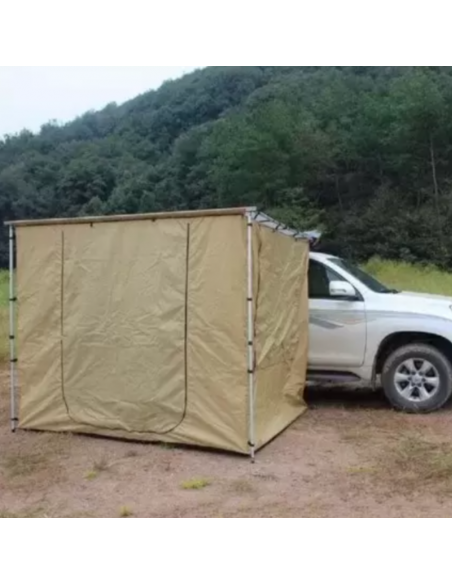 Umzäunung Boden Markise 2.5x2.5m Vorzelt mit Boden, Khaki