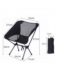 Silla plegable camping 38×12×12cm Braguscamp T99 2