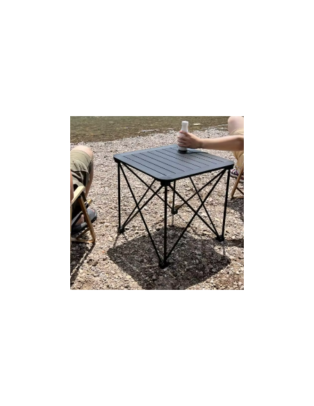 Składany stół kempingowy 46×46×45cm wytrzymały, kompaktowy
