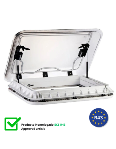 Luminator Camper 700x500mm cu LED, plasă și geam dublu UV