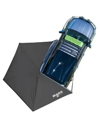 270º Seitliche Markise Braguscamp (2,5m) Grau PREMIUM - Linke Seite