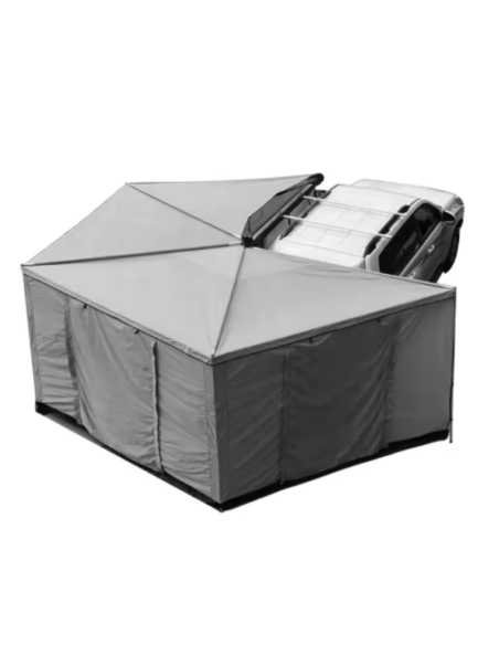 Parede para Toldo 270° Braguscamp (2,5 m) Cinza Lado Esquerdo