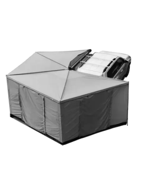 Parede para Toldo 270° Braguscamp (2,5 m) Cinza Lado Esquerdo