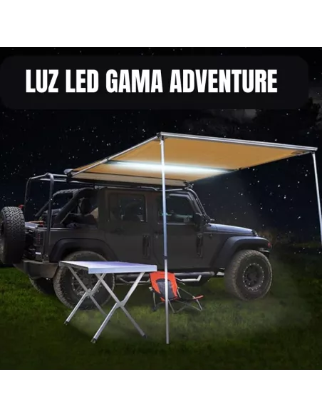Toldo BRAGUSCAMP 4x4 Camper 2,5x2,5 m Caqui con Luz LED