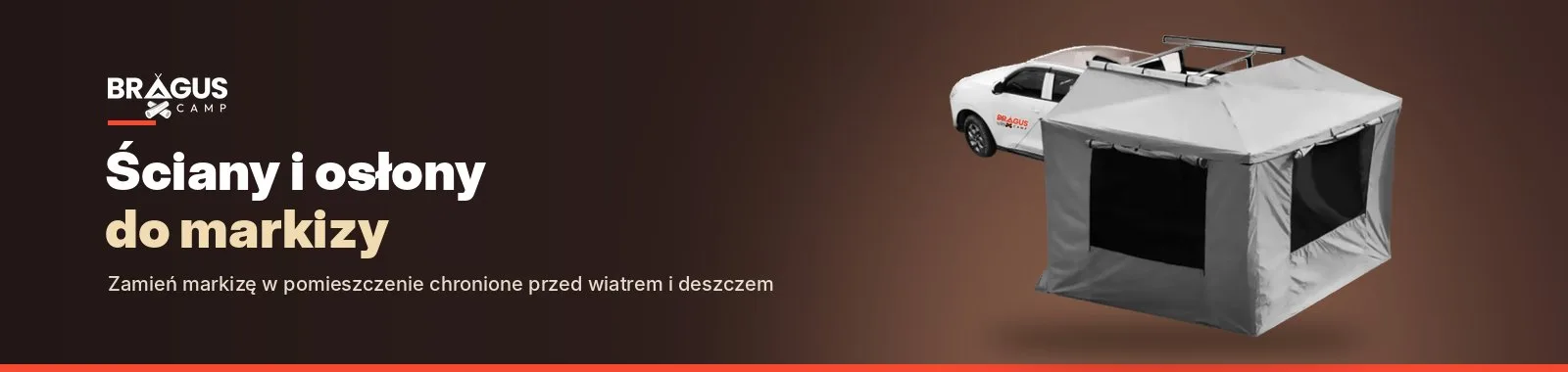 Ściany i osłony Braguscamp do markiz 180º i 270º
