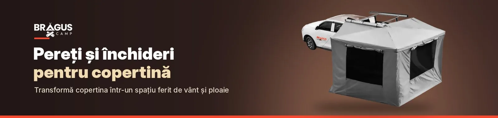 Pereți și închideri Braguscamp pentru copertine de 180º și 270º